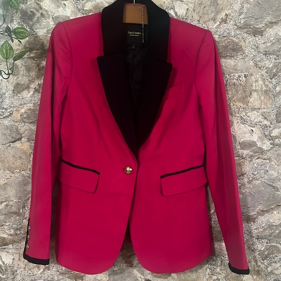 Juicy Couture Pink Blazer With Gold Buttons - Picture 1 of 5